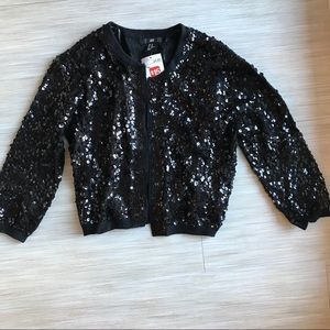 H&M Black sequins cardigan pull over sweater